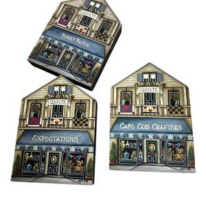 Brandywine woodcrafts wooden shelf sitters set of 3